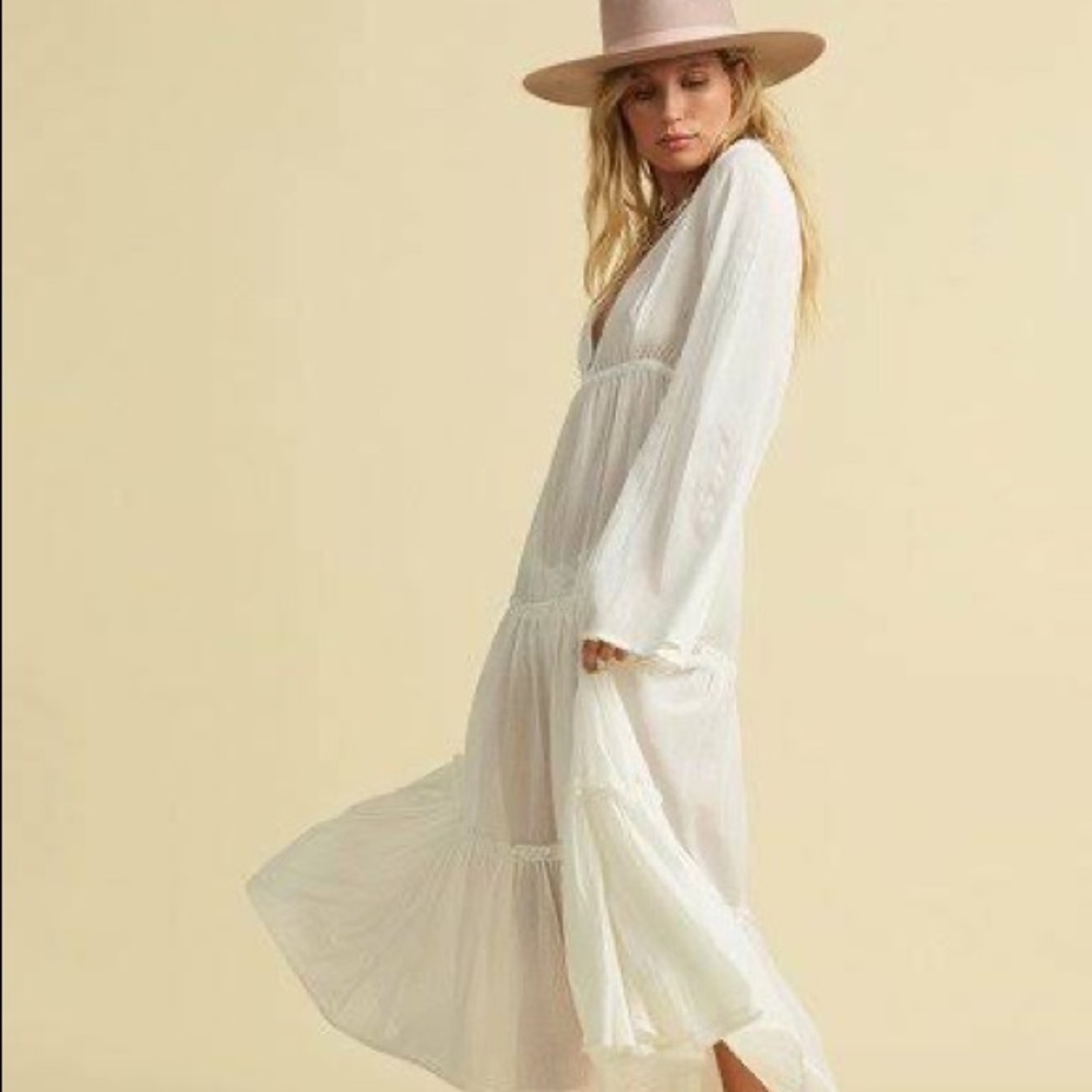 🔆BILLABONG🔆 WANDER LUST WHITE MAXI DRESS - Picture 13 of 15